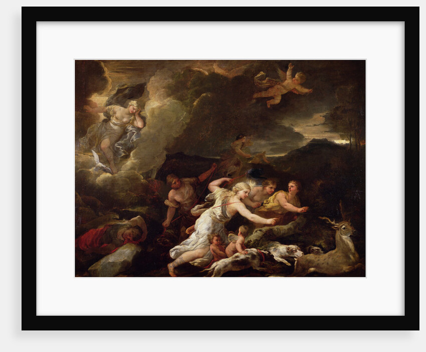 The Hunt of Diana by Luca (studio of) Giordano