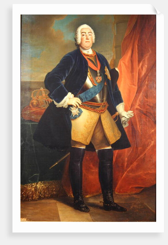 Frederick Augustus II Elector of Saxony by Louis de (after) Silvestre