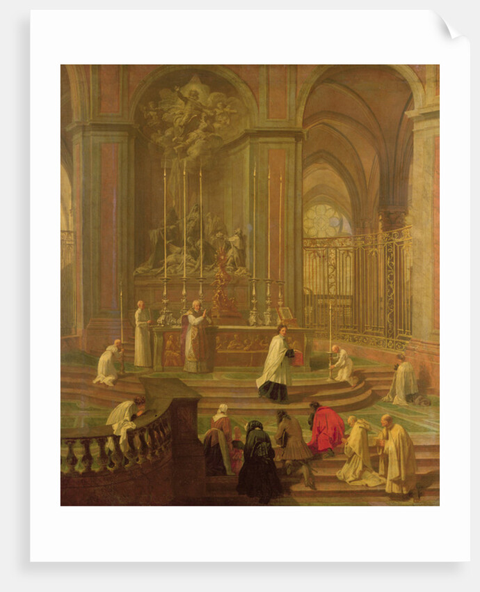 The Mass of Canon Antoine de La Porte or, The Altar of Notre Dame, 1708-10 by Jean-Baptiste Jouvenet