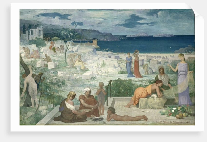 The Greek Colony, Marseille, 1869 by Pierre Puvis de Chavannes