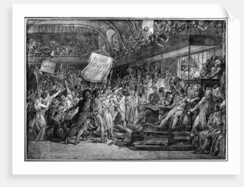 The People of Paris storm the Tuileries on 10 August, 1792 by Francois Pascal Simon Baron Gerard