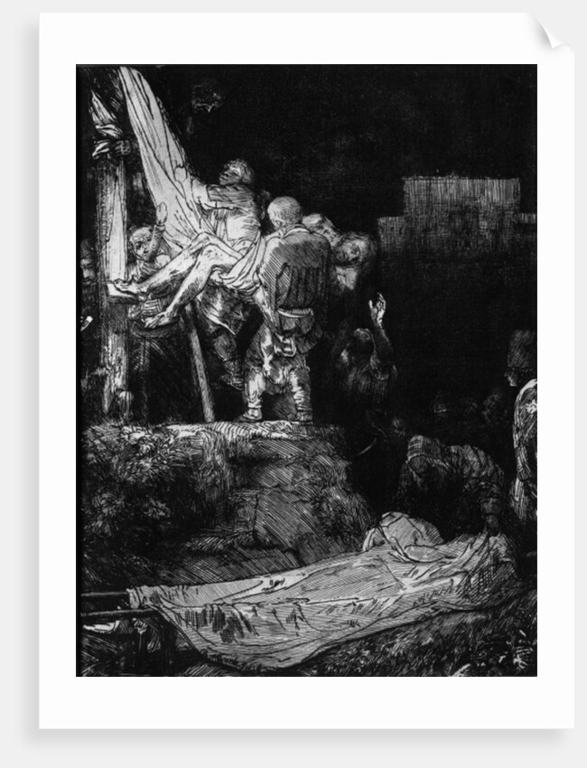 The Descent from the Cross with a Torch, 1654 by Rembrandt Harmensz. van Rijn