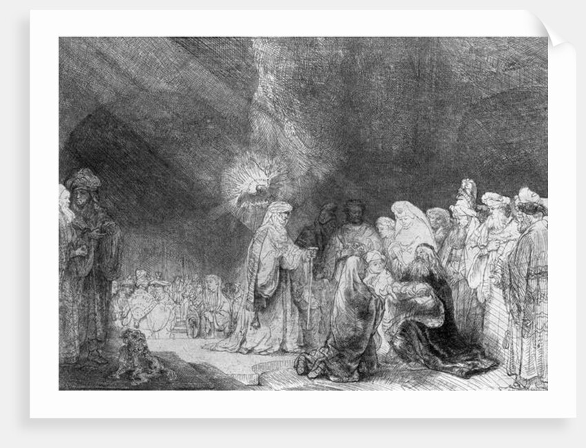 Presentation in the Temple by Rembrandt Harmensz. van Rijn