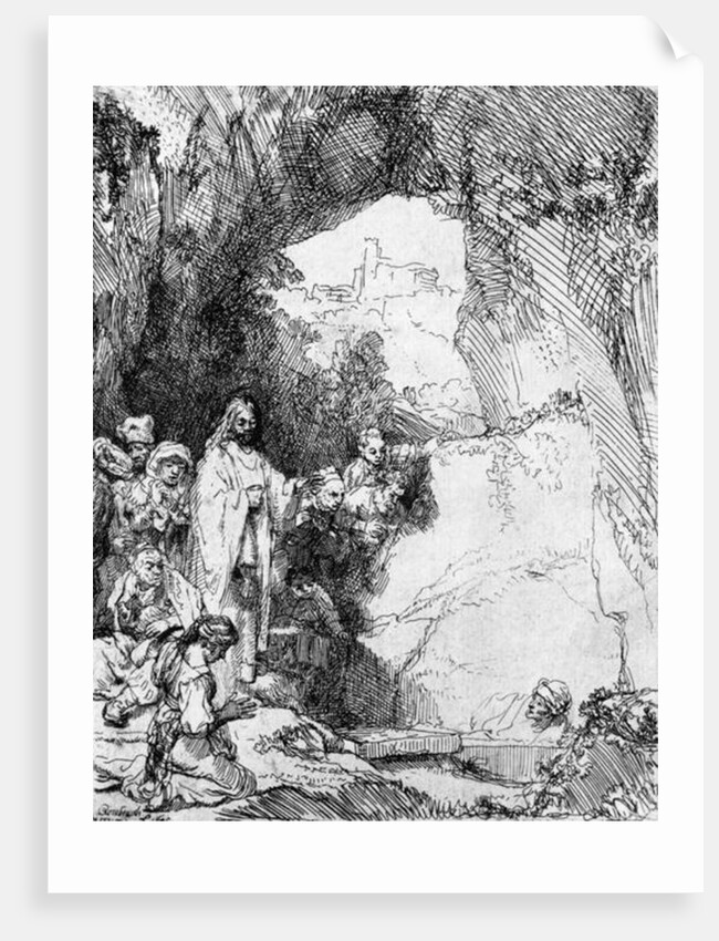 The Small Raising of Lazarus, 1644 by Rembrandt Harmensz. van Rijn