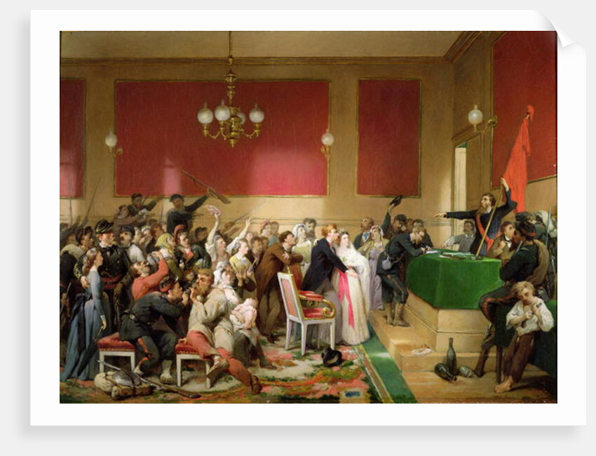 A Wedding under the Commune of Paris of 1871 by Paul-Felix Guerie