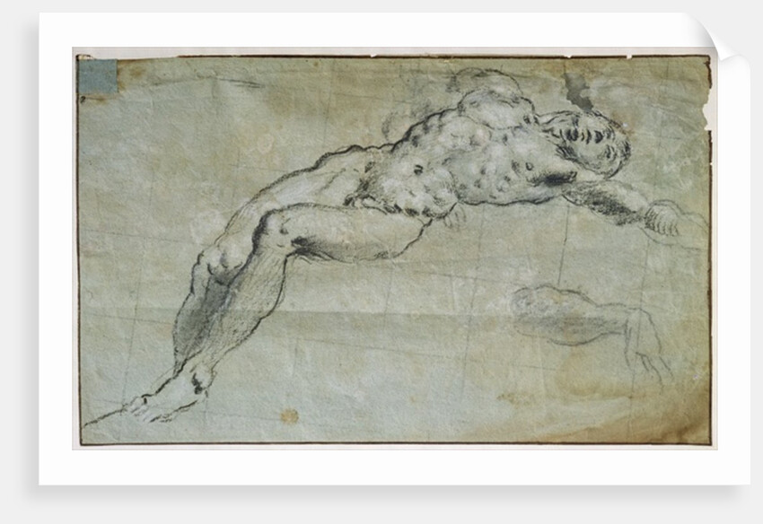 Study for the body of St. George by Jacopo Robusti Tintoretto