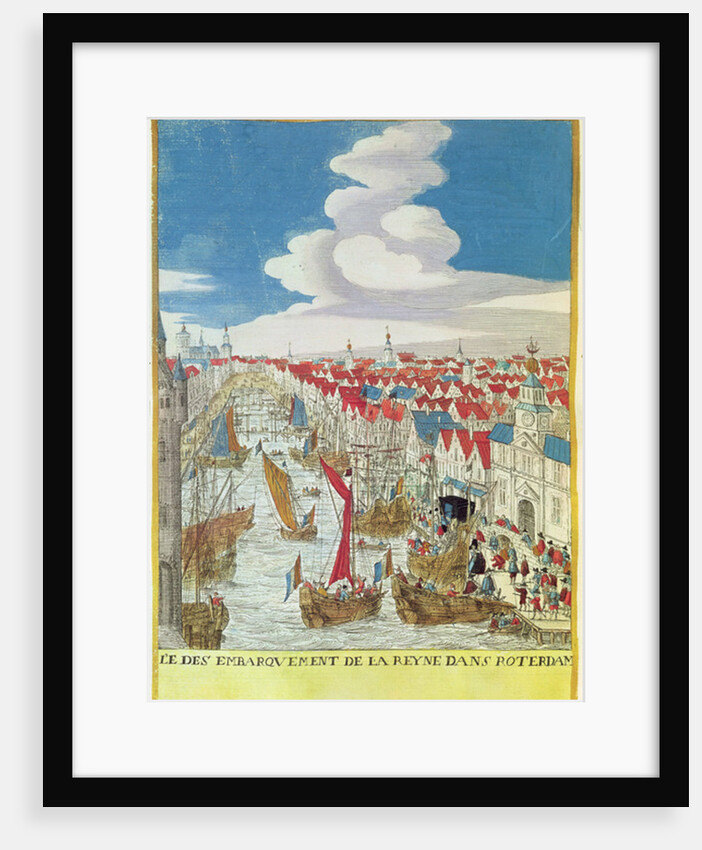 Marie de Medici Landing in Rotterdam, 1639 by French School