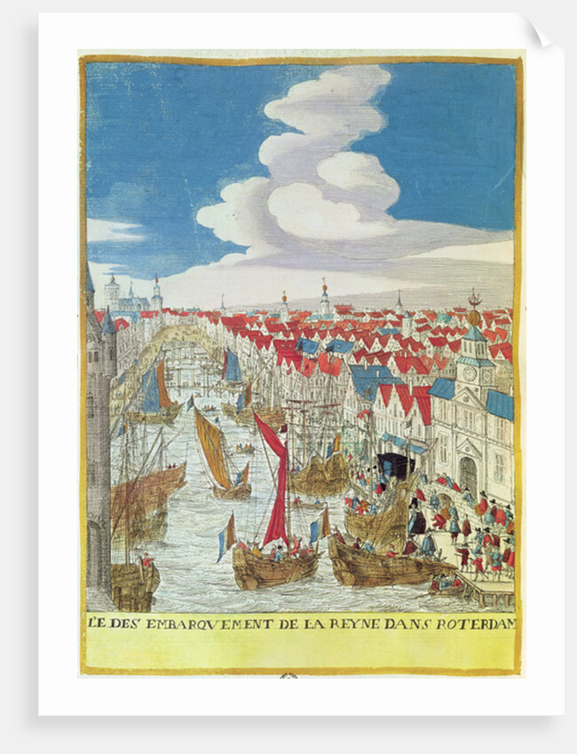 Marie de Medici Landing in Rotterdam, 1639 by French School