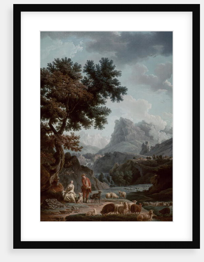 The Alpine Shepherdess, 18th century by Claude Joseph Vernet