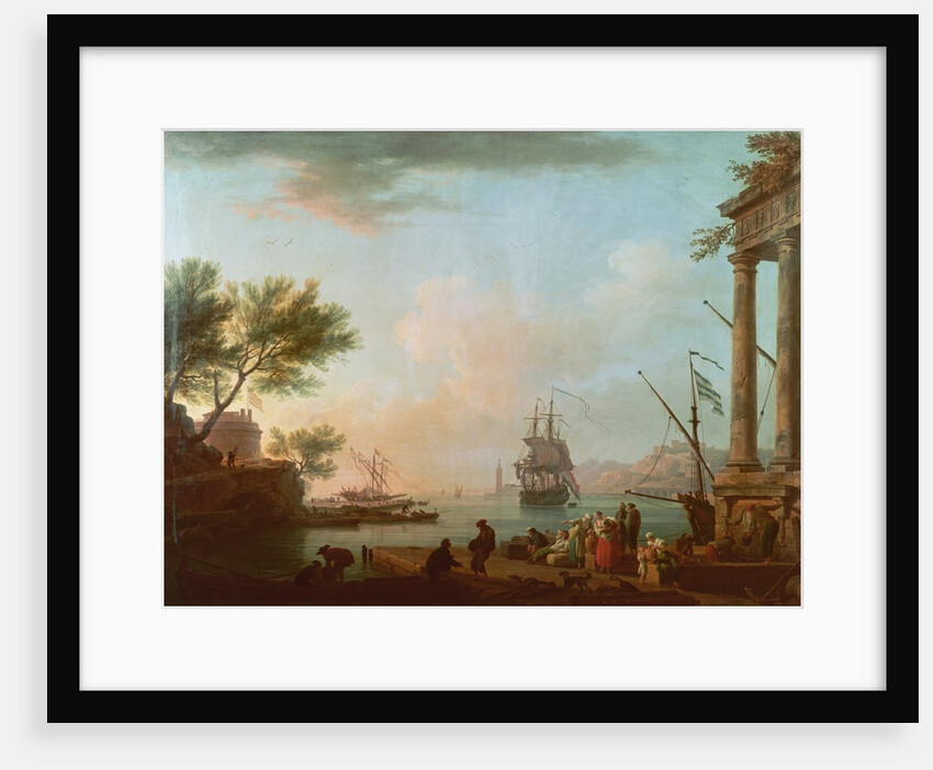 Sea Port, Sunrise, 1757 by Claude Joseph Vernet