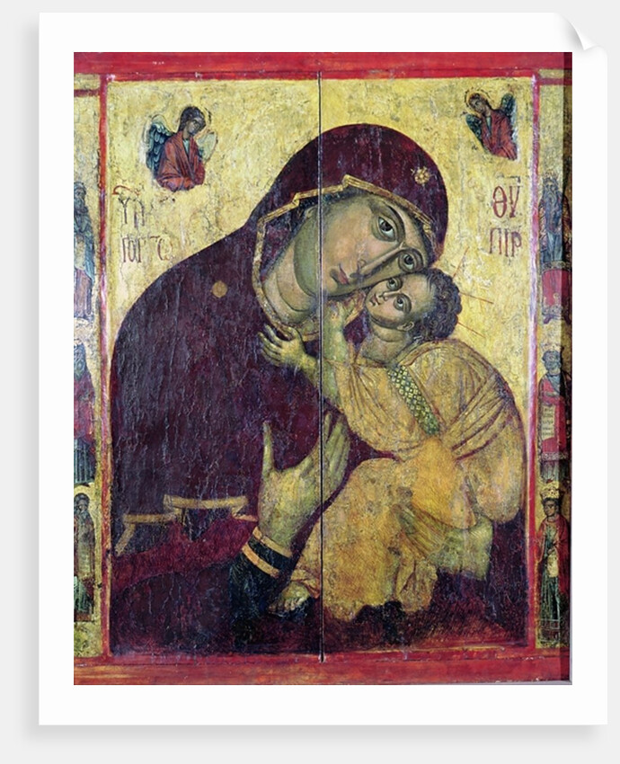The Virgin Eleousa by Byzantine Byzantine