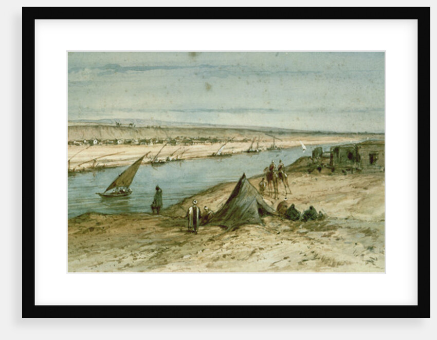The Suez Canal by Edouard Riou