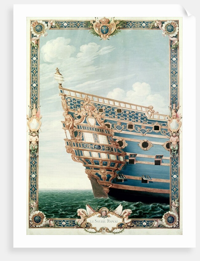 The Aftercastle of 'Le Soleil Royal' by Jean I Berain