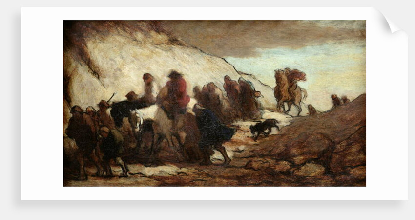 The Fugitives or The Emigrants, c.1849-50 by Honore Daumier