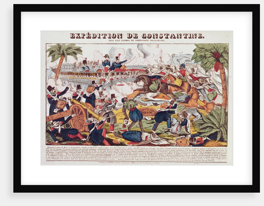 Expedition in Constantine under the Command of General Nicolas Changarnier November 1836 by French School