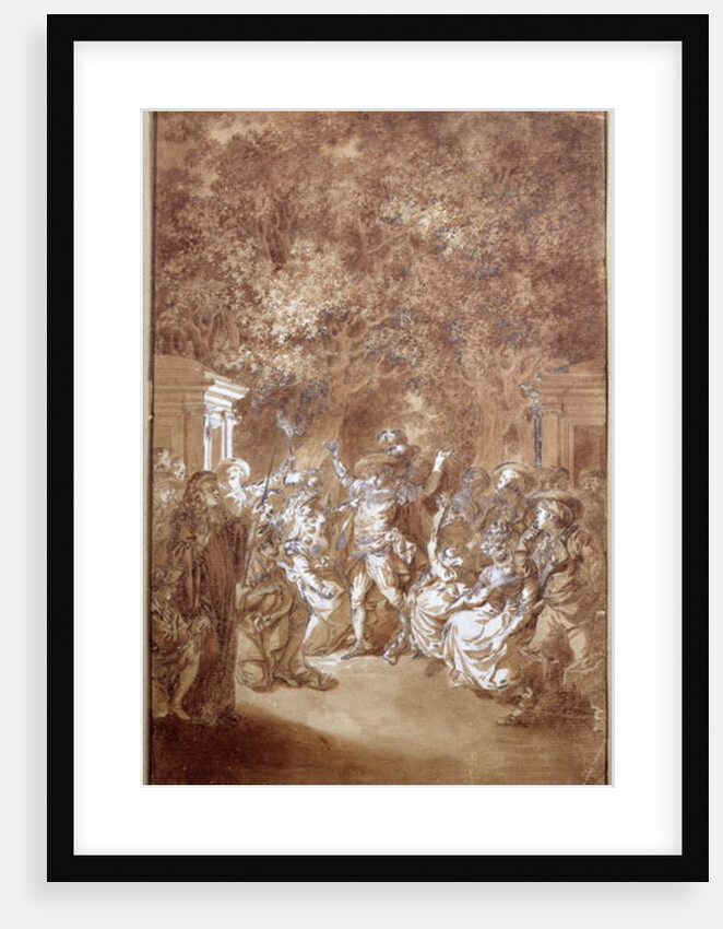 Scene from of 'The Marriage of Figaro' by Pierre-Augustin Caron de Beaumarchais 1785 by Jacques Philippe Joseph de Saint-Quentin