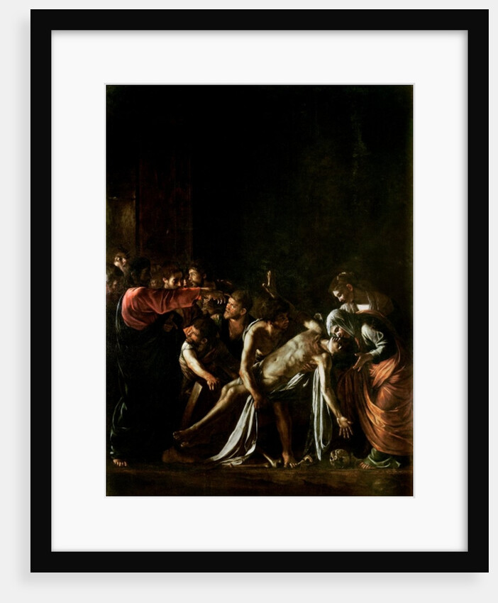 Resurrection of Lazarus by Michelangelo Merisi da Caravaggio