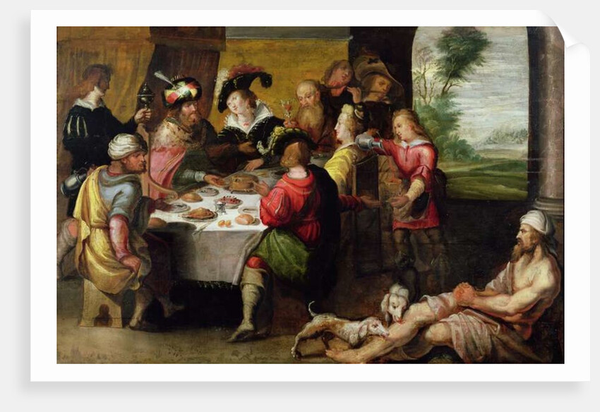 The Parable of the Rich Man and Lazarus by Frans II the Younger Francken