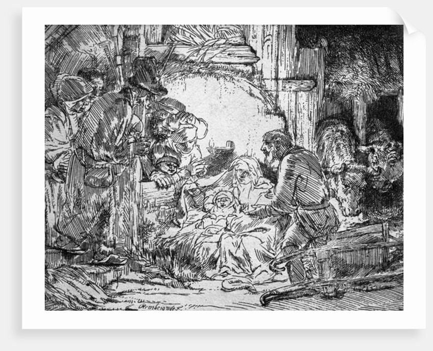 Nativity, 1654 by Rembrandt Harmensz. van Rijn