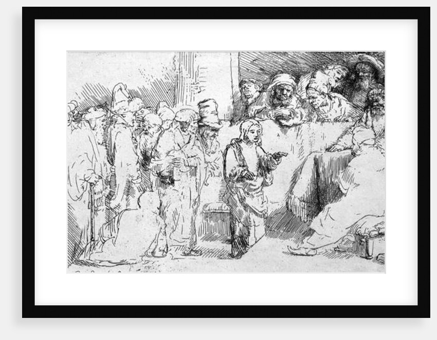 Jesus Christ among the Doctors by Rembrandt Harmensz. van Rijn
