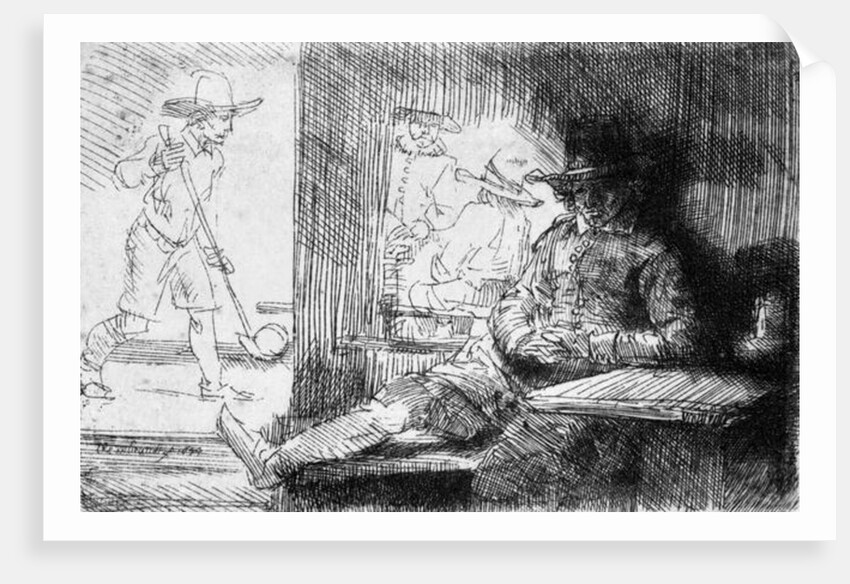 Kolf game, 1654 by Rembrandt Harmensz. van Rijn