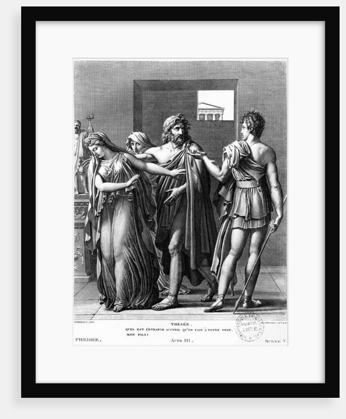 Phaedra, Theseus and Hippolytus by Anne Louis Girodet de Roucy-Trioson