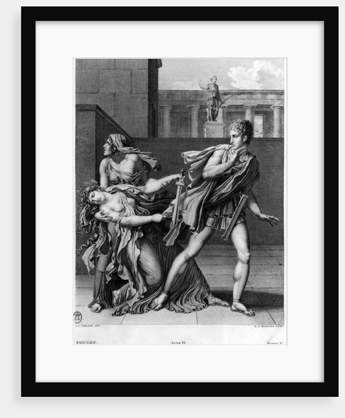 Phaedra, Oenone and Hippolytus by Anne Louis Girodet de Roucy-Trioson