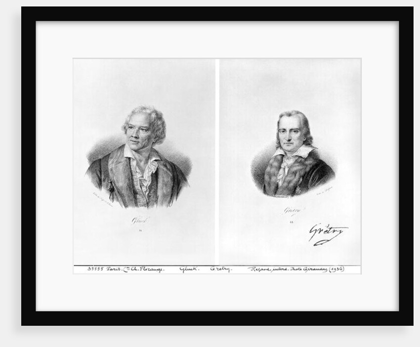 Christoph Willibald von Gluck and Andre Ernest Modeste Gretry by Francois Seraphin Delpech