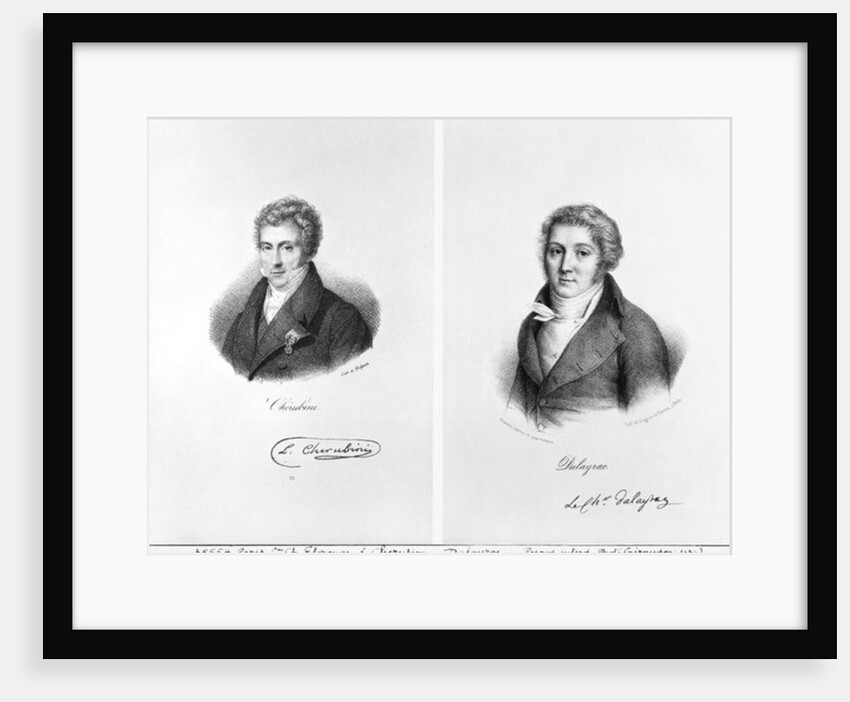 Luigi Cherubini and Nicolas Marie Dalayrac by Francois Seraphin Delpech