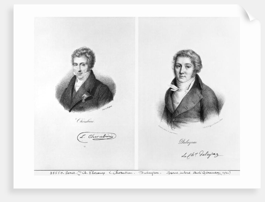 Luigi Cherubini and Nicolas Marie Dalayrac by Francois Seraphin Delpech