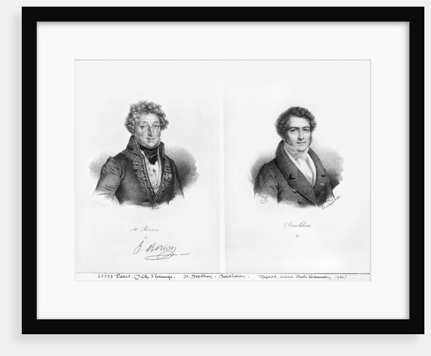 Henri Montan Berton and Francois Adrien Boieldieu by Francois Seraphin Delpech