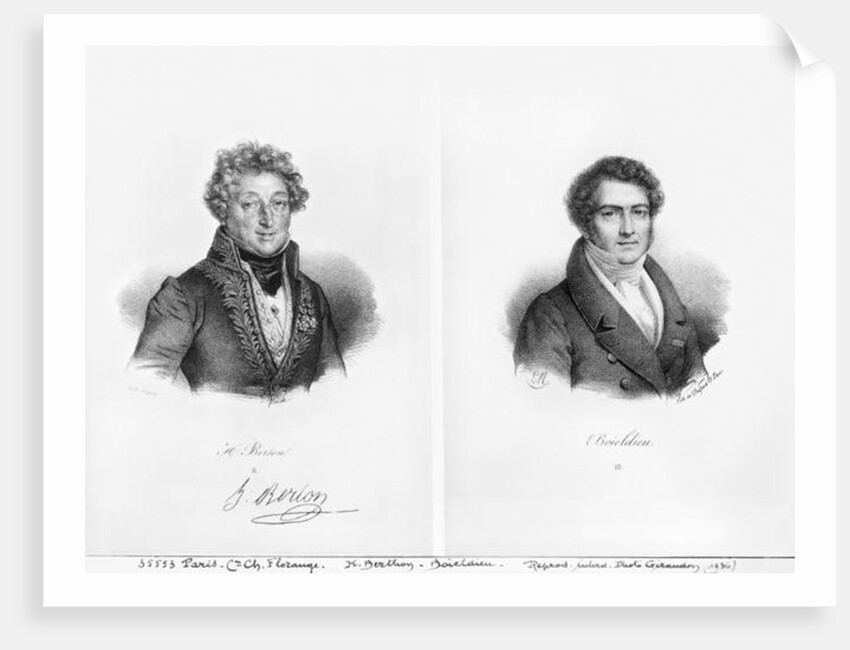Henri Montan Berton and Francois Adrien Boieldieu by Francois Seraphin Delpech