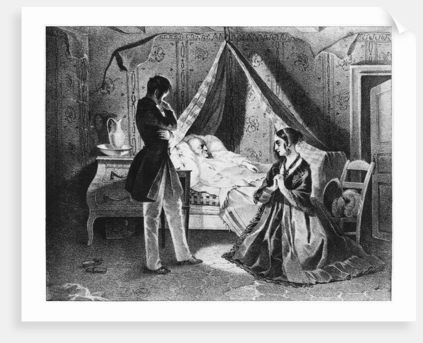 Father Goriot on his Deathbed by French School