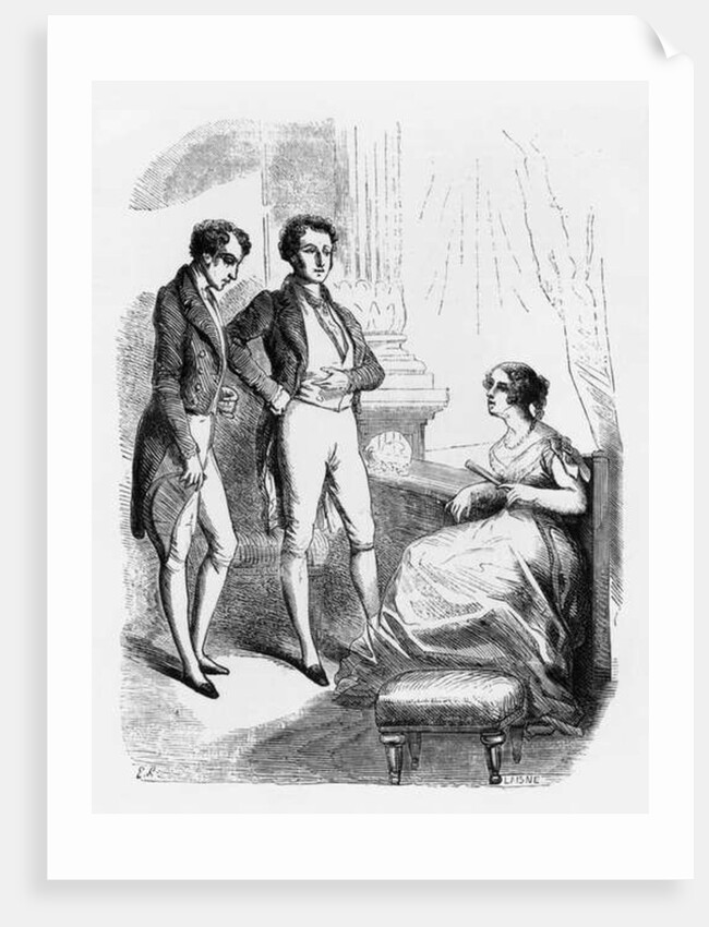 Rastignac introduced to Madame de Nucingen by Laisne Laisne