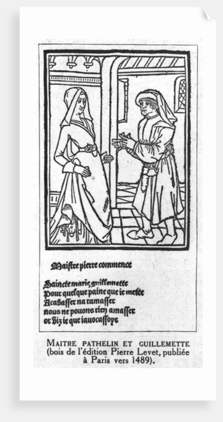 Maitre Pathelin and Guillemette by French School