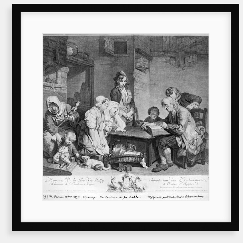 The Reading of the Bible by Jean Baptiste Greuze