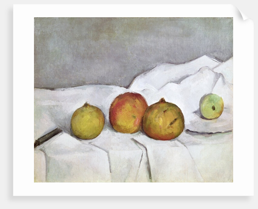 Fruit on a Cloth, c.1890 by Paul Cezanne