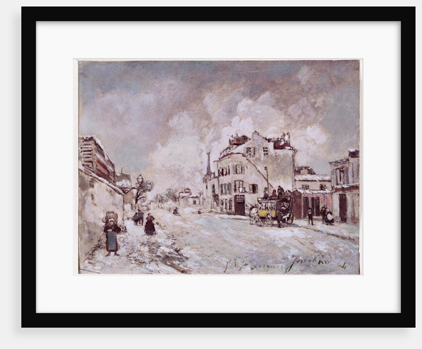 View of Faubourg Saint-Jacques by Johan-Barthold Jongkind