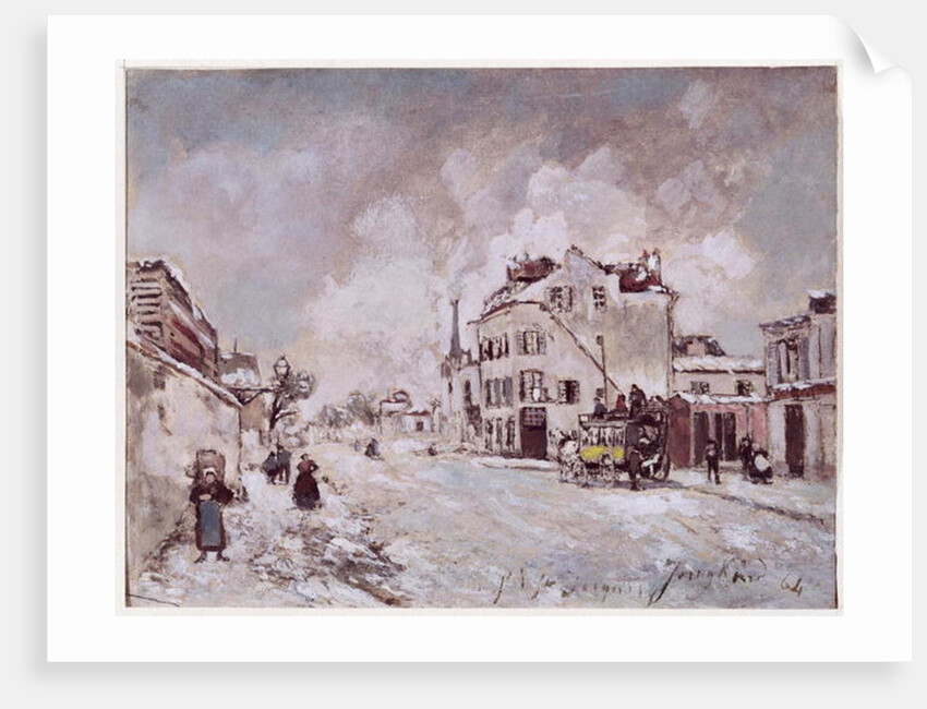 View of Faubourg Saint-Jacques by Johan-Barthold Jongkind