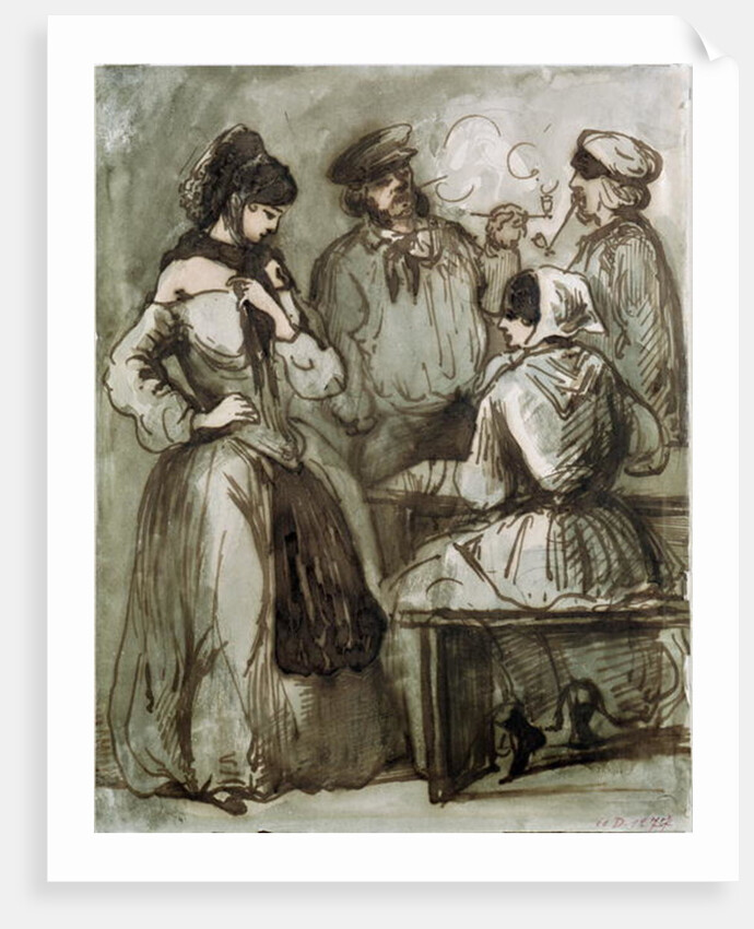 Grisettes and Workers by Constantin Guys