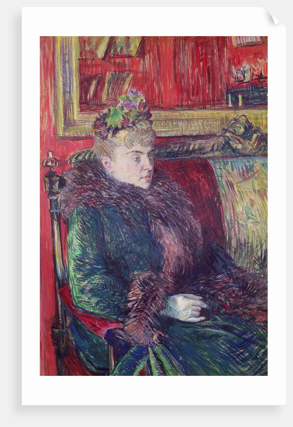 Madame de Gortzikoff, 1893 by Henri de Toulouse-Lautrec