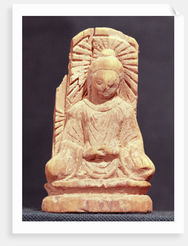 Seated Buddha in meditation, from Tumshuq 4th-5th century by School Chinese