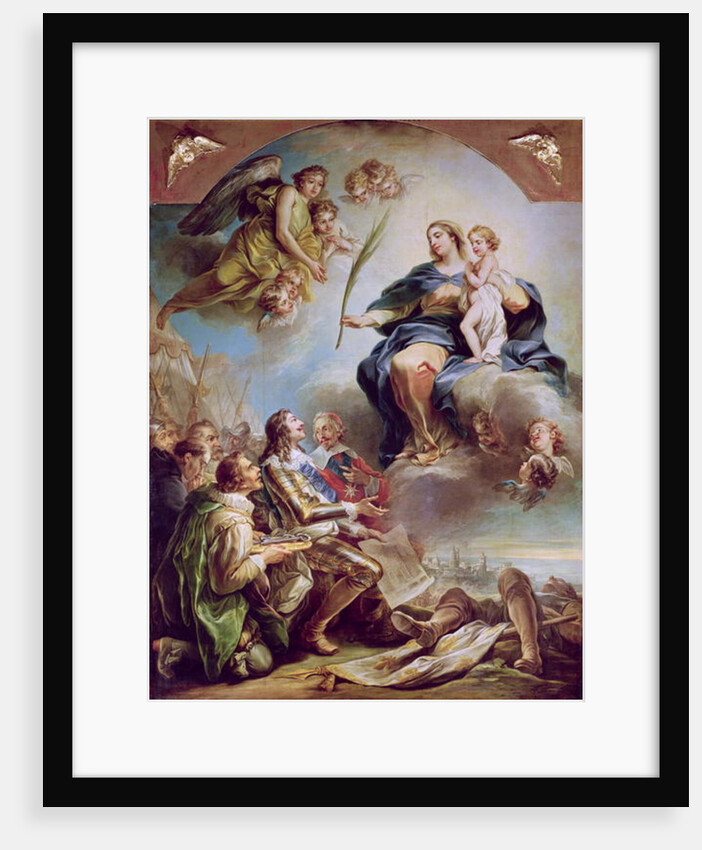 Louis XIII Dedicating the Church of Notre-Dame-des-Victoires to the Virgin in 1629, 1748-53 by Carle van Loo
