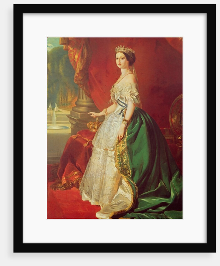 Empress Eugenie after a portrait by Francois Xavier Winterhalter by Francois Gabriel Guillaume Lepaulle