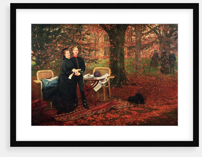 Empress Eugenie and Eugene-Louis Napoleon Bonaparte at Camden Place, Chislehurst by James Jacques Joseph Tissot