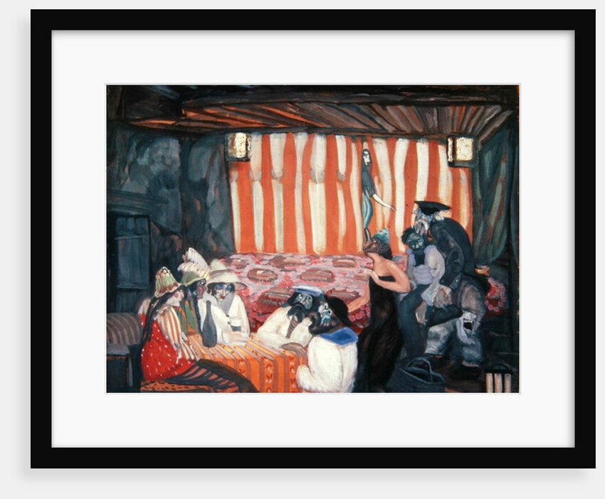 Cabaret II, 1918 by Boris Dmitrievich Grigoriev