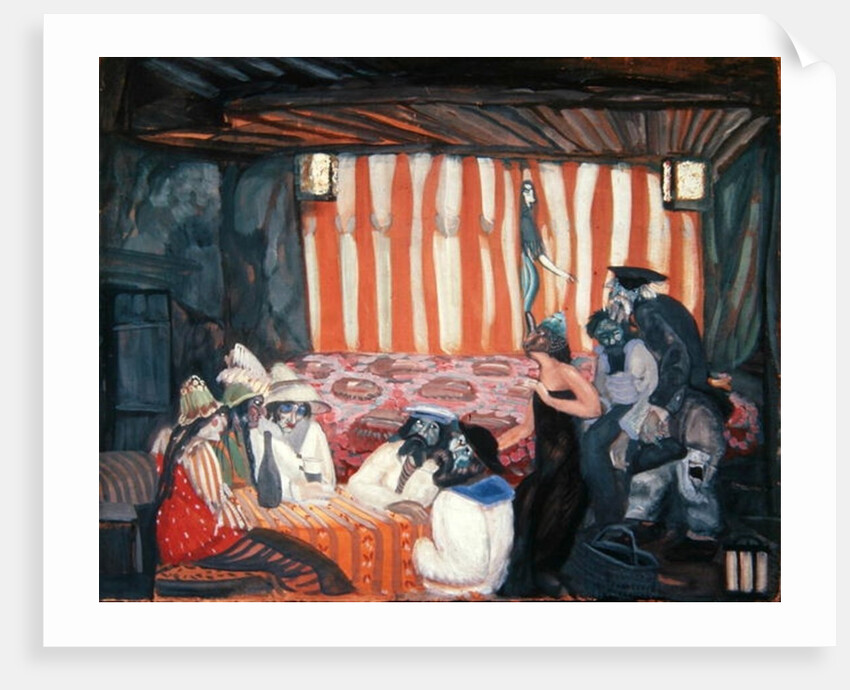 Cabaret II, 1918 by Boris Dmitrievich Grigoriev