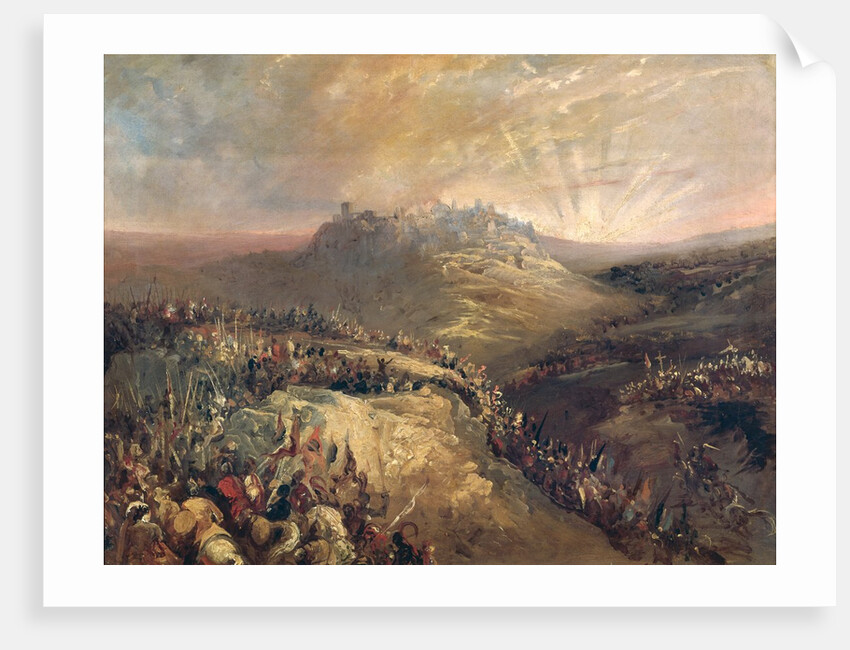 The Crusaders Before Jerusalem by Eugenio Lucas Velazquez