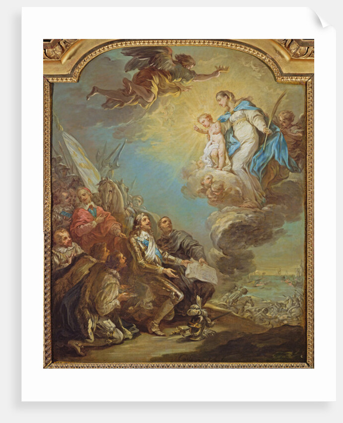 Study for Louis XIII Dedicating the Church of Notre-Dame-des-Victoires to the Virgin in 1629, before 1748 by Carle van Loo