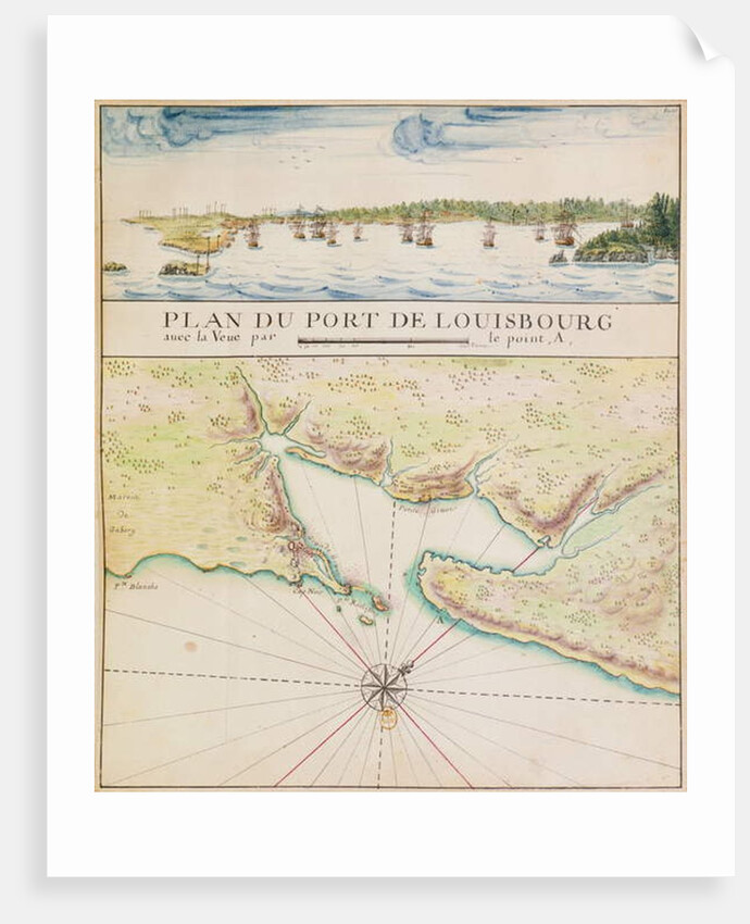Plan of the Port of Louisbourg by French School